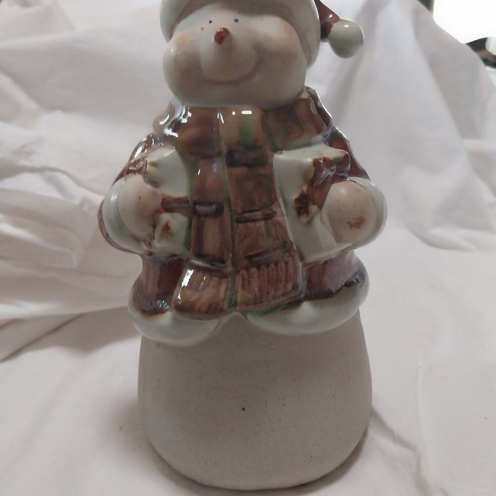Vintage Ceramic Snowman Figurine